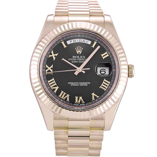 Replica Rolex Day-Date II Black Dial 218235 40 mm