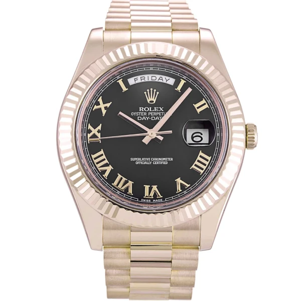 Replica Rolex Day-Date II Black Dial 218235 40 mm