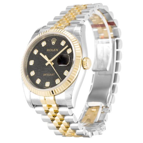 Replica Rolex Datejust Black Jubilee Dial 116233 36 mm