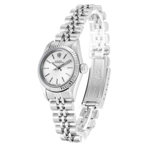 Replica Rolex Oyster Perpetual Lady Silver Dial 67194 24 mm