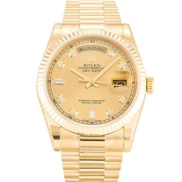 Replica Rolex Day-Date Gold Dial 118238 36 mm