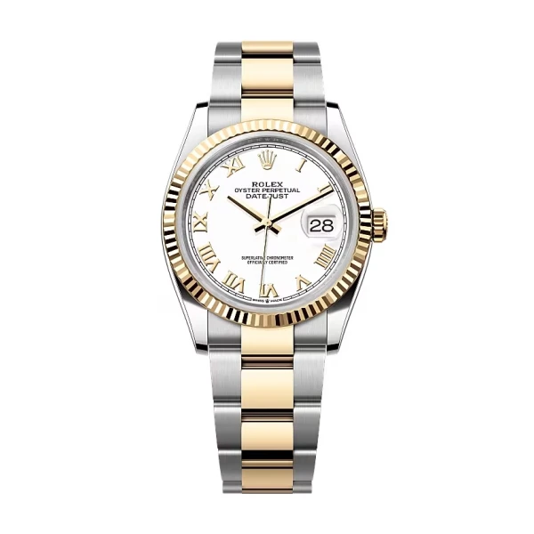 Rolex Datejust White Roman Dial 126233-0030 36 mm