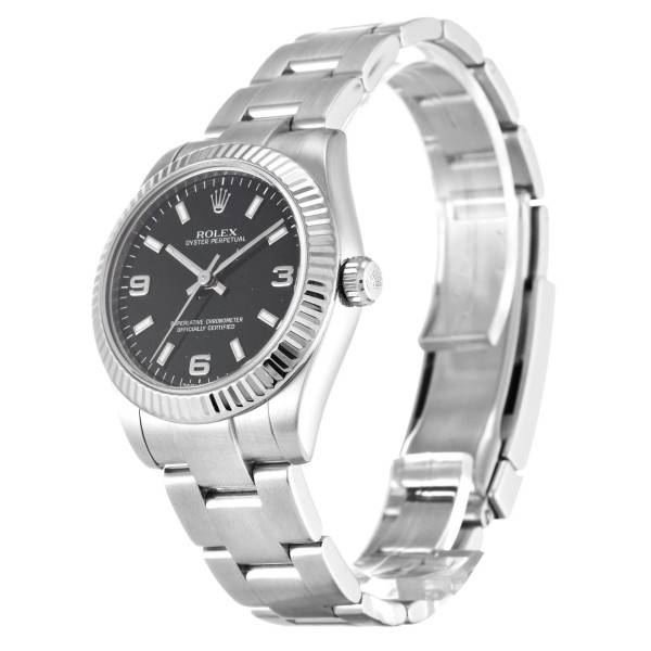Replica Rolex Oyster Perpetual Lady Black Dial 177234 31 mm