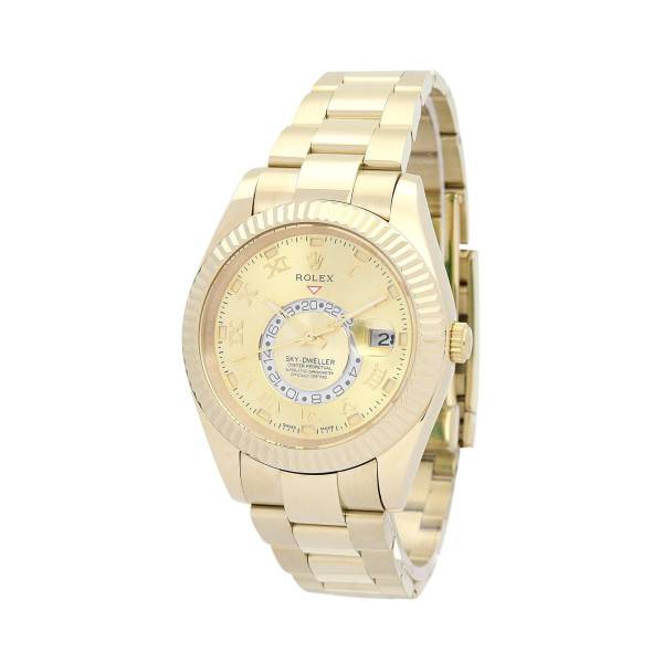Replica Rolex Sky-Dweller Champagne Dial 326938