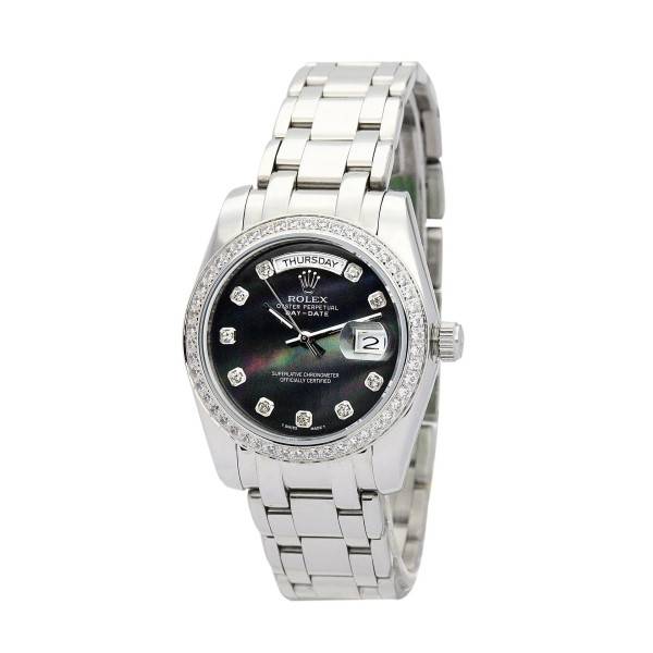 Replica Rolex Day-Date Black Dial 118346 36 mm