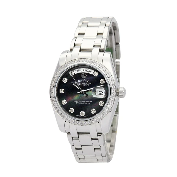 Replica Rolex Day-Date Black Dial 118346 36 mm