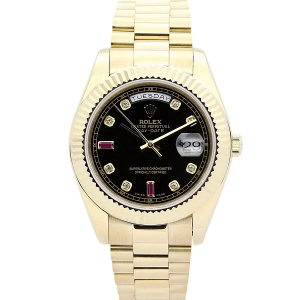 Replica Rolex Day-Date Black Dial 118238 36 mm