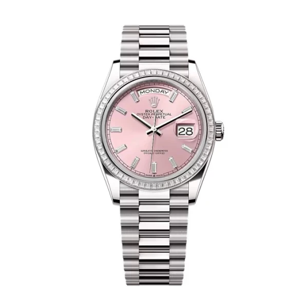 Superclone Rolex Day-Date Pink Diamond Dial 128399tbr-0029 36 mm