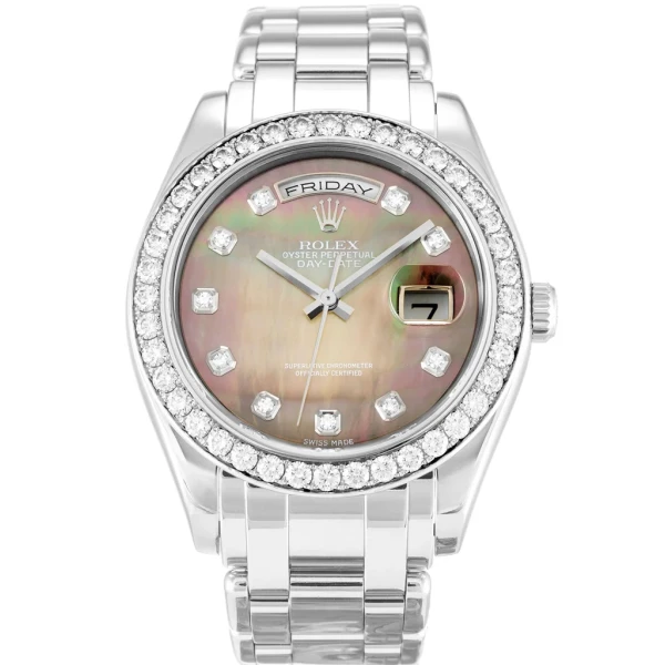 Replica Rolex Day-Date Mother of Pearl – Black Dial 18946 36 mm