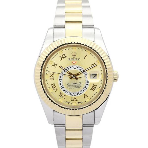Replica Rolex Sky-Dweller Gold Dial 326938-2