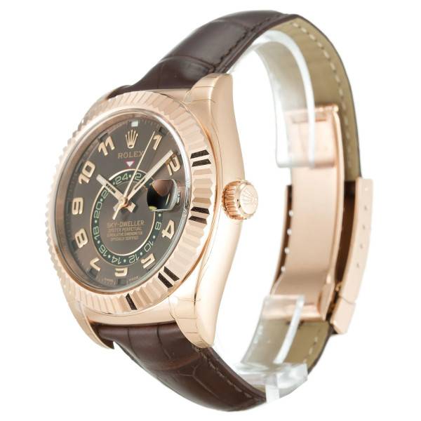 Replica Rolex Sky-Dweller Brown Dial 326135