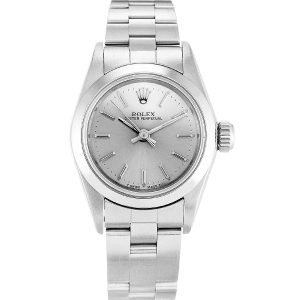 Replica Rolex Oyster Perpetual Lady Silver Dial 67180 26 mm