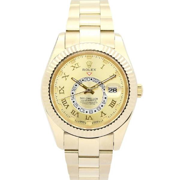 Replica Rolex Sky-Dweller Champagne Dial 326938