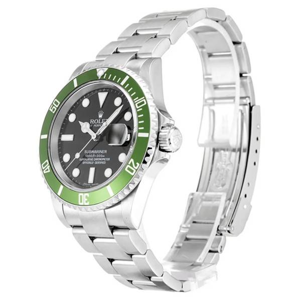 Replica Rolex Submariner Black Dial 16610LV “Kermit”