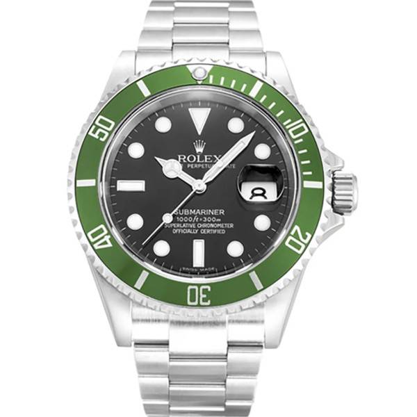Replica Rolex Submariner Black Dial 16610LV “Kermit”