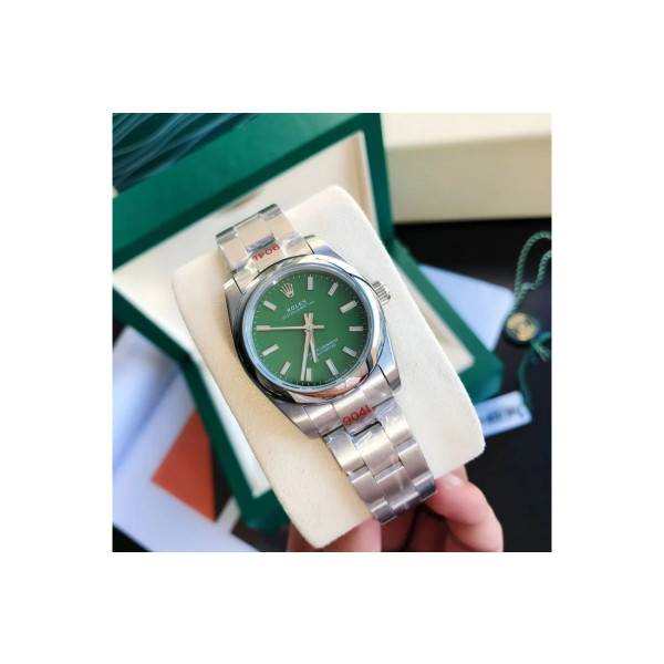 Replica Rolex Oyster Perpetual SS/SS Green/Stk 31/41 mm