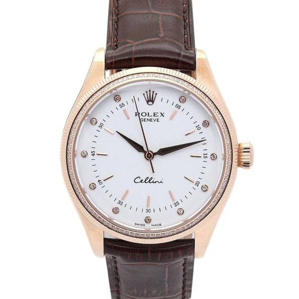 Replica Rolex Cellini White Dial 5310 Rose Gold