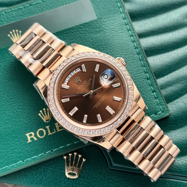 Superclone Rolex Day-Date Chocolate Dial 228345RBR 40 mm