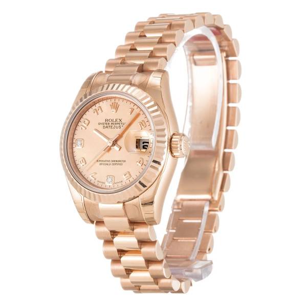 Replica Rolex Lady-Datejust Mother of Pearl – Goldust Dial 179175F 26 mm