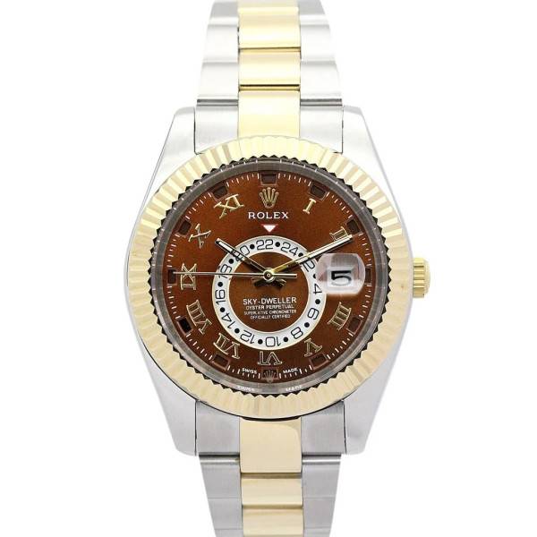 Replica Rolex Sky-Dweller Brown Dial 326938-2