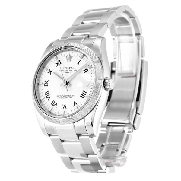 Replica Rolex Oyster Perpetual Date White Dial 115210 34 mm