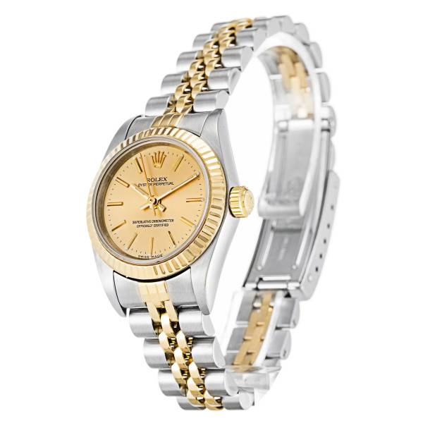 Replica Rolex Oyster Perpetual Lady Gold Dial 76193 24 mm
