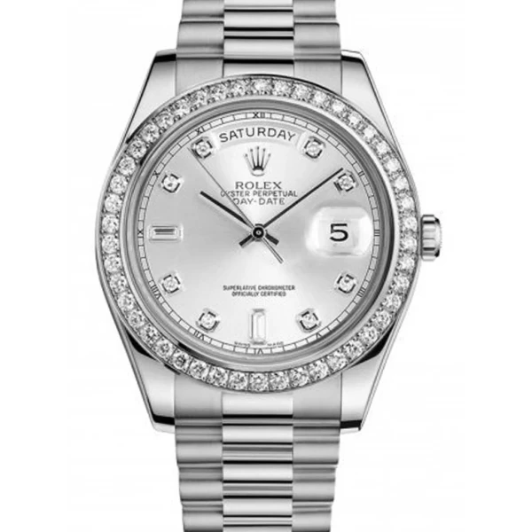 Replica Rolex Day-Date Silver Dial 118346 36 mm
