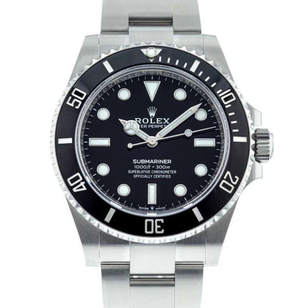 Superclone Rolex Submariner Black Dial 124060 No-Date