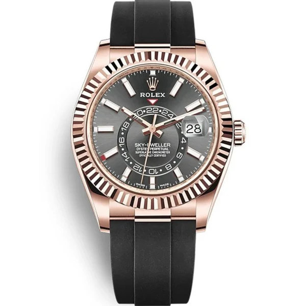 Replica Rolex Sky-Dweller Black Dial 326235