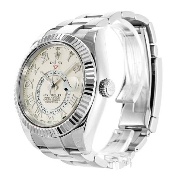 Replica Rolex Sky-Dweller Silver Dial 326939