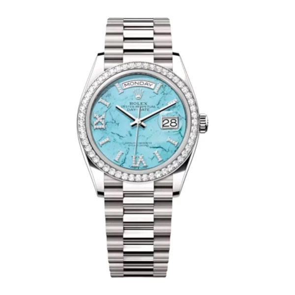 Replica Rolex Day-Date Turquoise Dial 128349RBR 36 mm