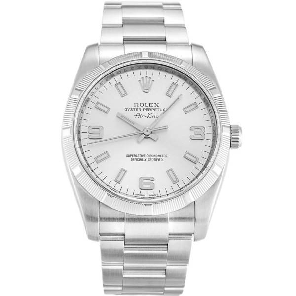 Replica Rolex Air-King Silver Dial 114210