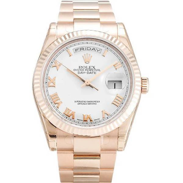 Replica Rolex Day-Date White Dial 118235 F 36 mm