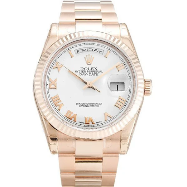 Replica Rolex Day-Date White Dial 118235 F 36 mm