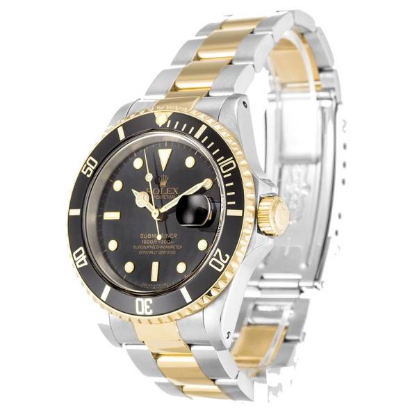 Replica Rolex Submariner Black Dial 16613