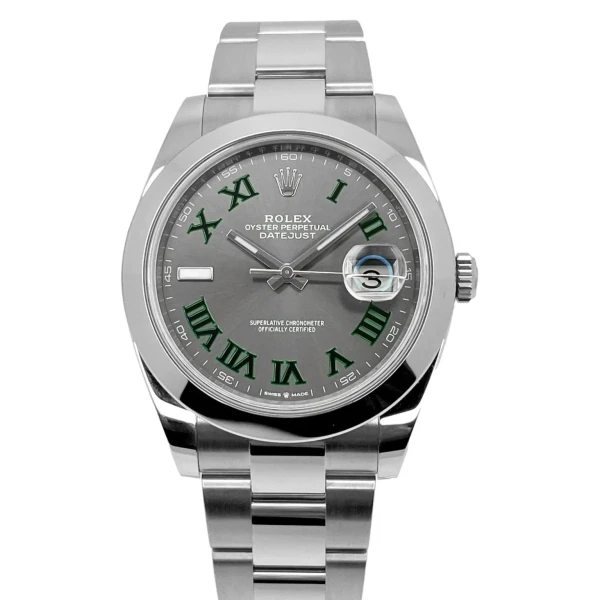 Rolex Datejust Rhodium Dial 126300 “Wimbledon” Oyster 41 mm