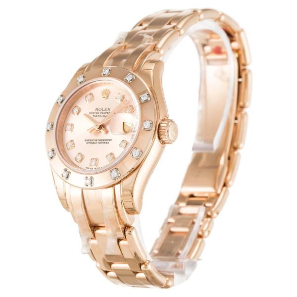 Replica Rolex Pearlmaster Rose Dial 80315