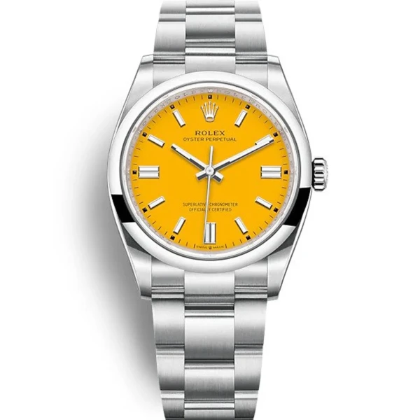 Replica Rolex Oyster Perpetual Lady Yellow Dial 126000 36 mm
