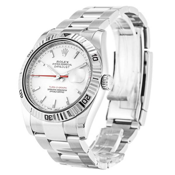 Replica Rolex Datejust Turn-O-Graph White Dial 116264 36 mm