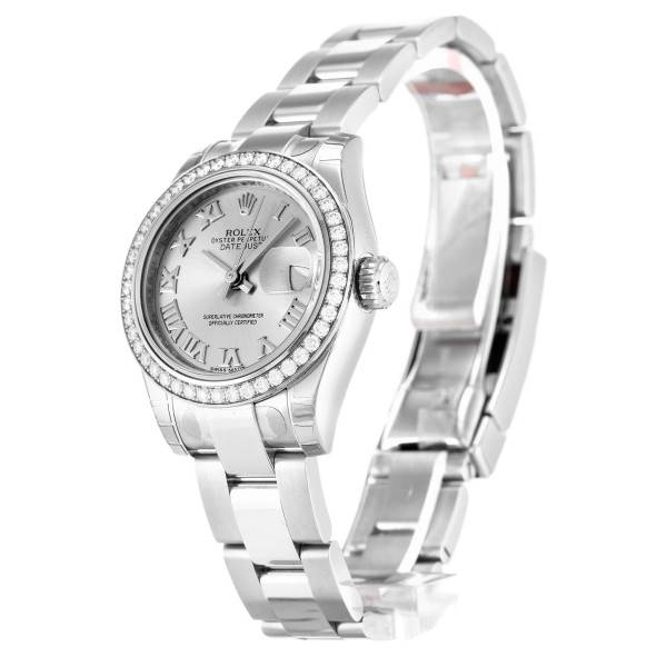 Replica Rolex Lady-Datejust Silver Dial 179384 26 mm