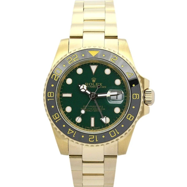Replica Rolex GMT-Master II Green Dial 116718LN