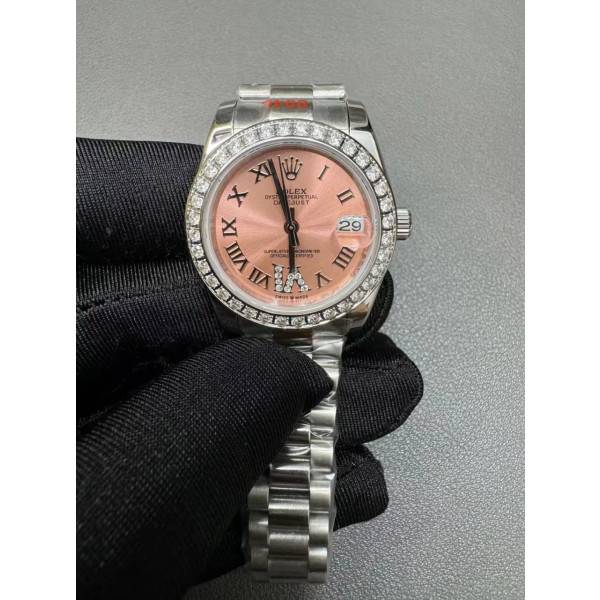 Replica Rolex Datejust Pink set with diamonds Dial 278384RBR 31 mm
