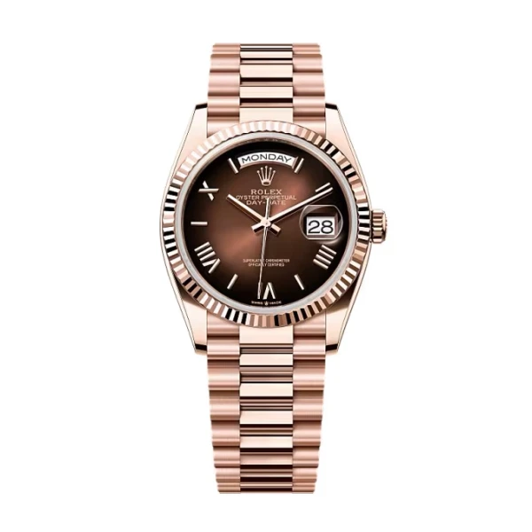 Superclone Rolex Day-Date Brown Ombré Dial 128235-0075 36 mm