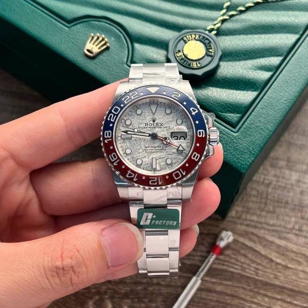 Replica Rolex GMT-Master II Meteorite Dial 126719BLRO “Superman”