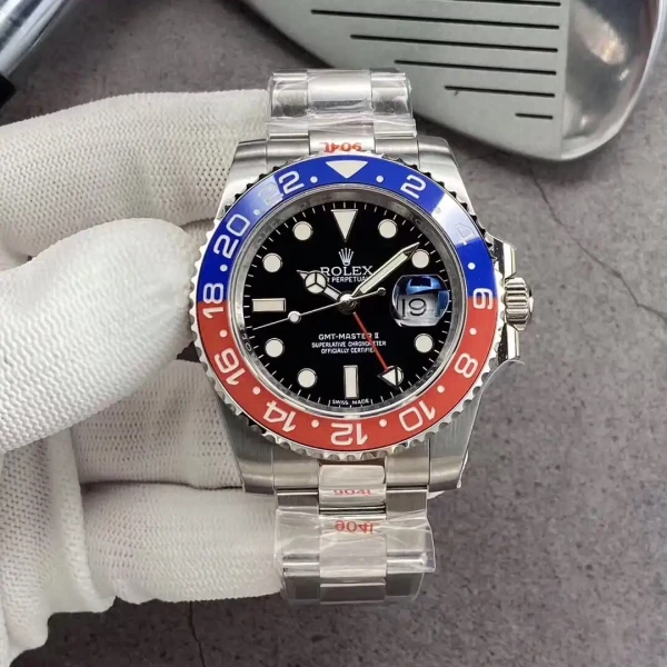 Superclone Rolex GMT-Master II 126710BLRO “Pepsi” Oyster