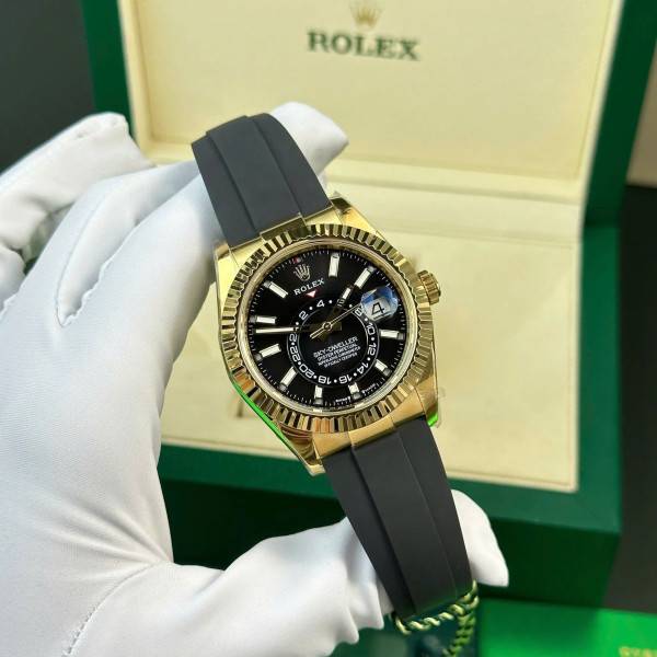 Superclone Rolex Sky-Dweller Bright black Dial 336238