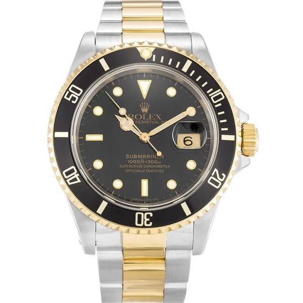 Replica Rolex Submariner Black Dial 16613