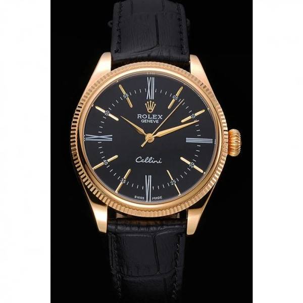 Replica Rolex Cellini Black Dial 622832