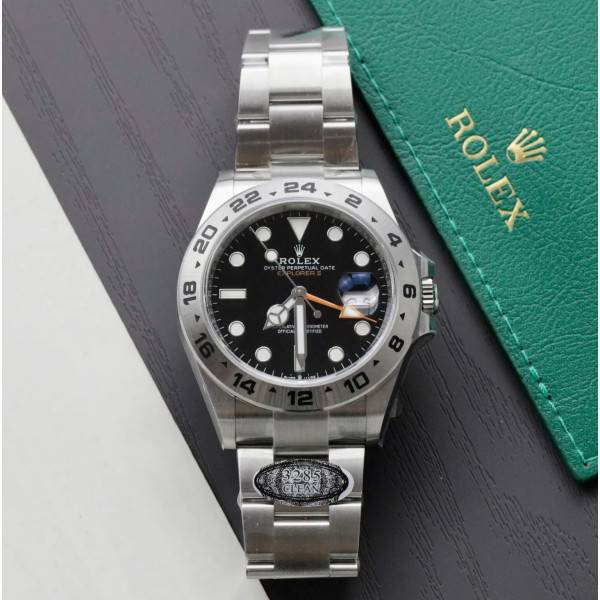 Replica Rolex Explorer II Black Dial 216570 BKSO