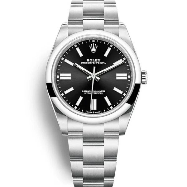 Replica Rolex Oyster Perpetual Lady Black Dial 124200 34 mm